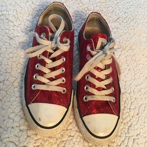 Loved Dorothy sparkly red converse